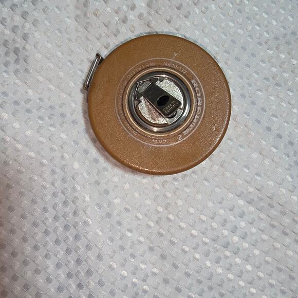 VINTAGE ROBERTS 50' REEL TAPE MEASURE ROLL UP - Picture 1 of 4